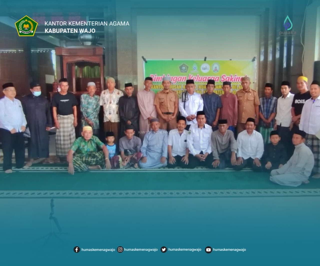 Pembinaan Keluarga Sakinah yang berlangsung di Masjid Raodhatus Shalihin, Kelurahan Macero, Kecamatan Belawa