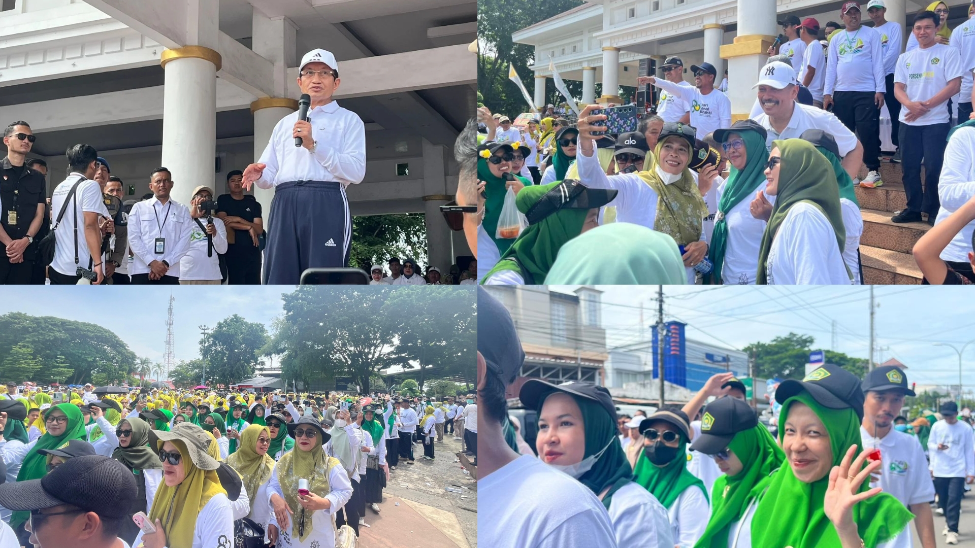 Suasana Kontingen Kemenag Bulukumba dalam Jalan Kerukunan