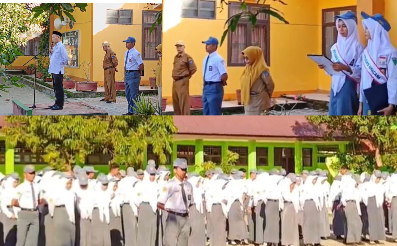 Kepala KUA Lanrisang Jadi Pembina Upacara di SMA Negeri 10 Pinrang: Tekankan Pentingnya Akhlak dan Cinta Al-Qur’an