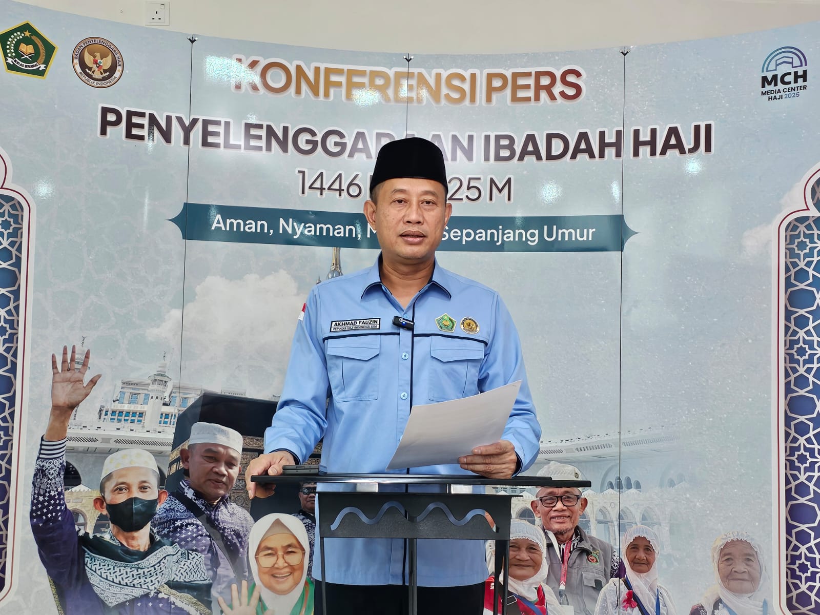 Wakil Pengendali Teknis Bidang Media Center Haji (MCH) PPIH Arab Saudi Akhmad Fauzin