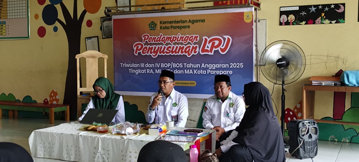 Pendampingan Penyusunan LPJ BOP/BOS Tingkat RA se-Kota Parepare