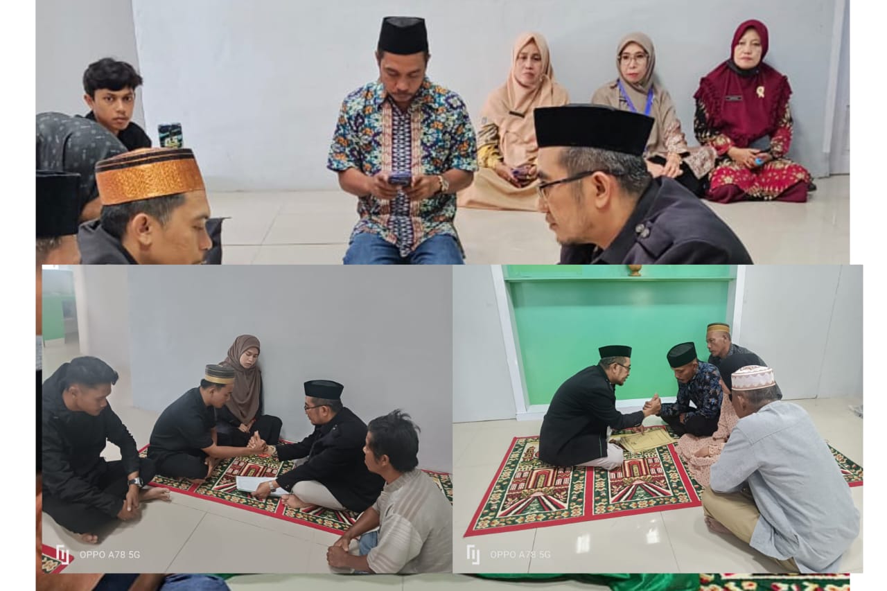 kepala KUA Awangpone menikahkan 3 pasang pengantin