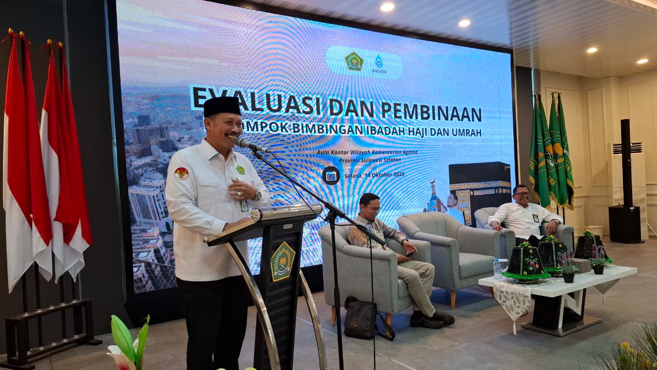 Bidang PHU Kemenag Sulsel Gelar Evaluasi dan Pembinaan KBIHU, Ini Pesan Kakanwil