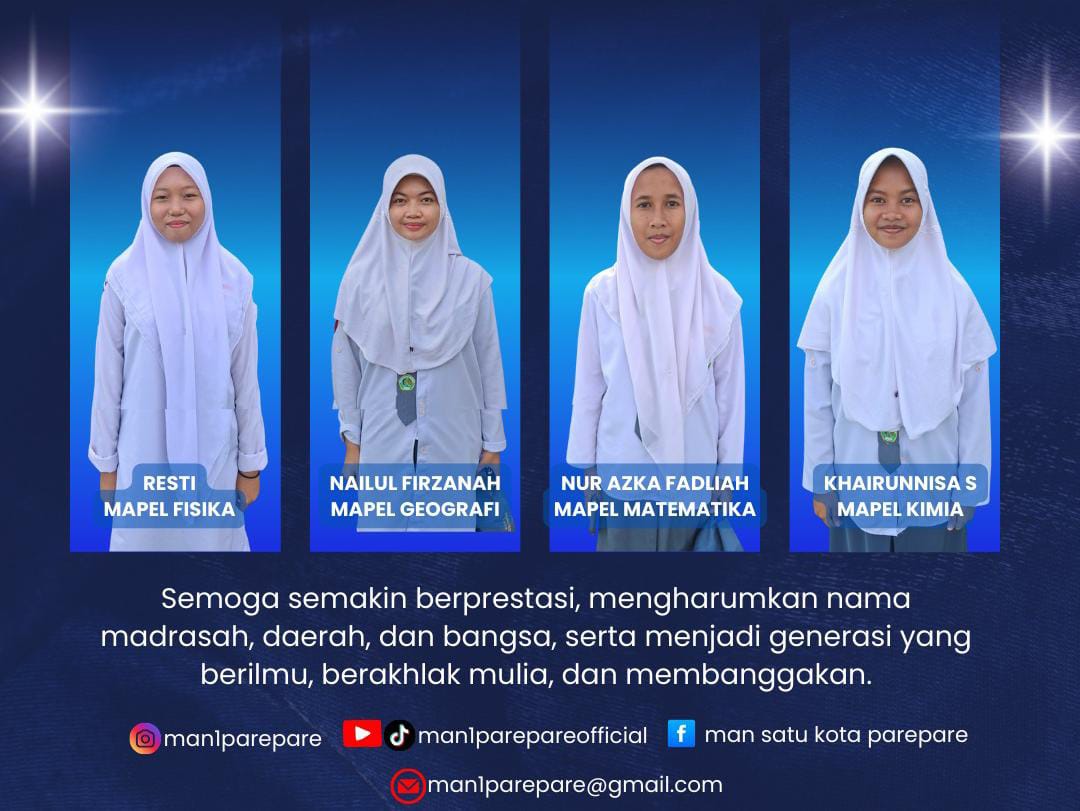 Empat Siswa MAN 1 Kota Parepare Lolos ke Tingkat Nasional
