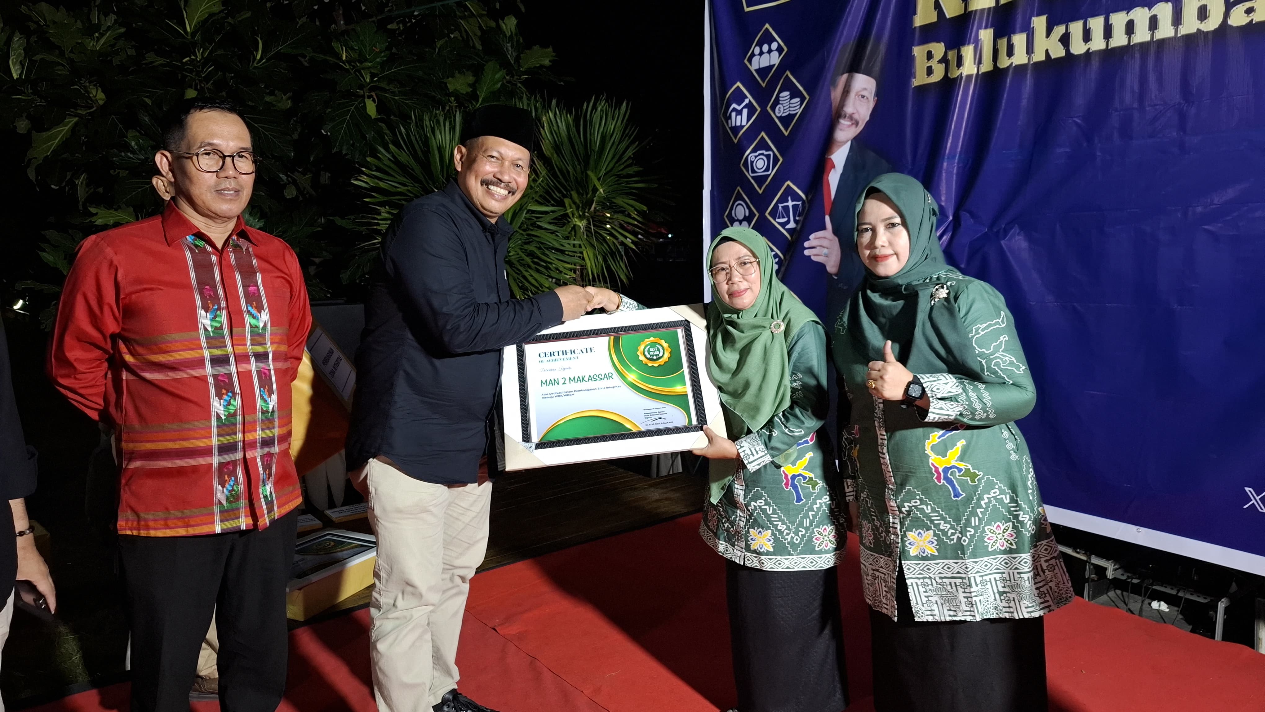 MAN 2 Kota Makassar Raih Penghargaan Bergengsi Atas Dedikasi dalam Pembangunan ZI Menuju WBK/WBBM