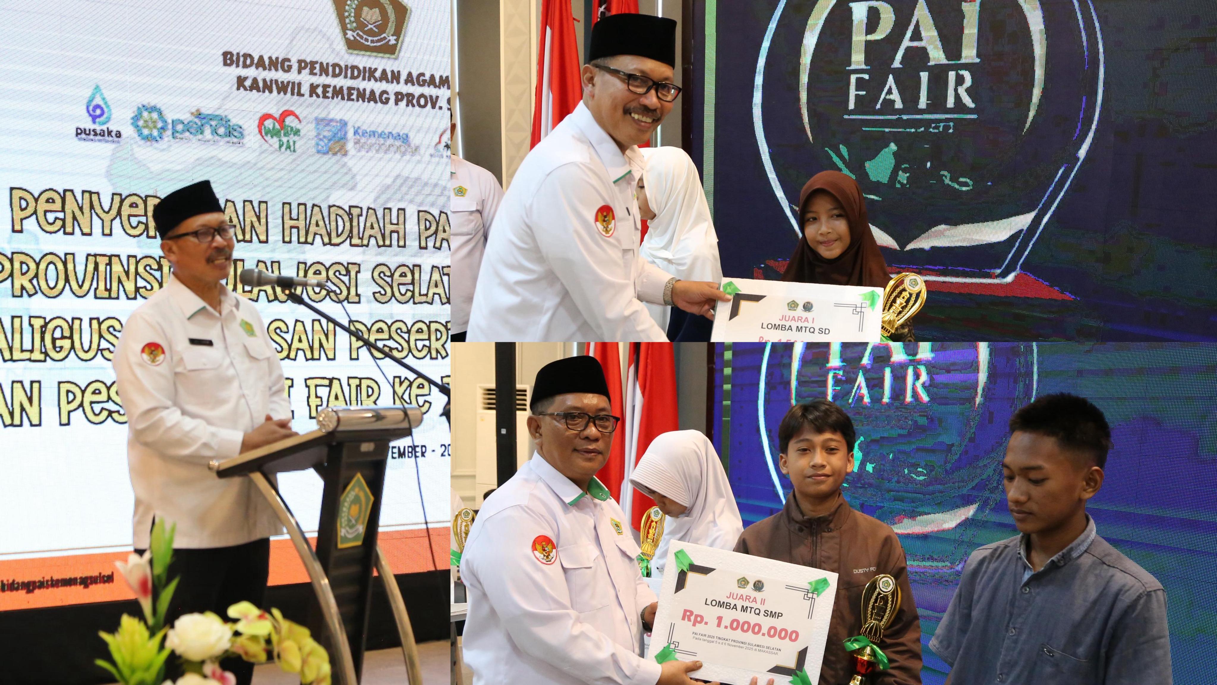 Penerimaan hadiah PAI Fair dan Pelepasan kongres rohis 2025