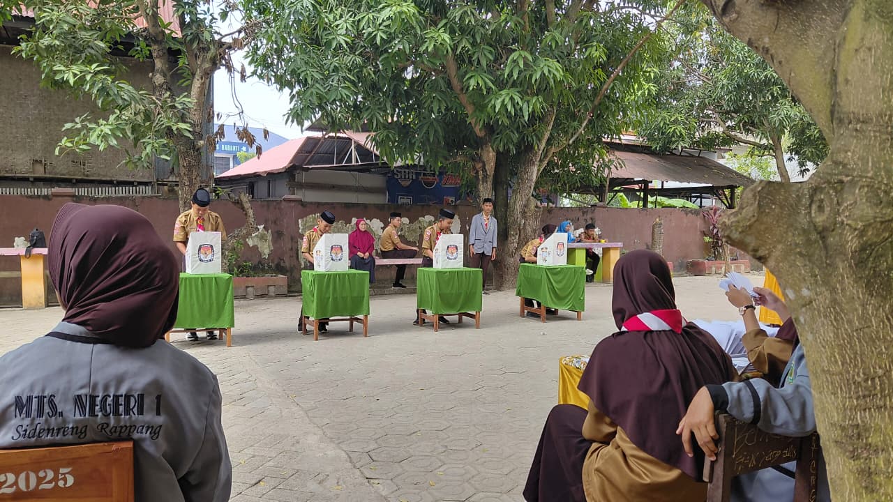 Pemilihan Ketua dan Wakil Ketua OSIM MTsN 1 Sidrap Berlangsung Lancar.