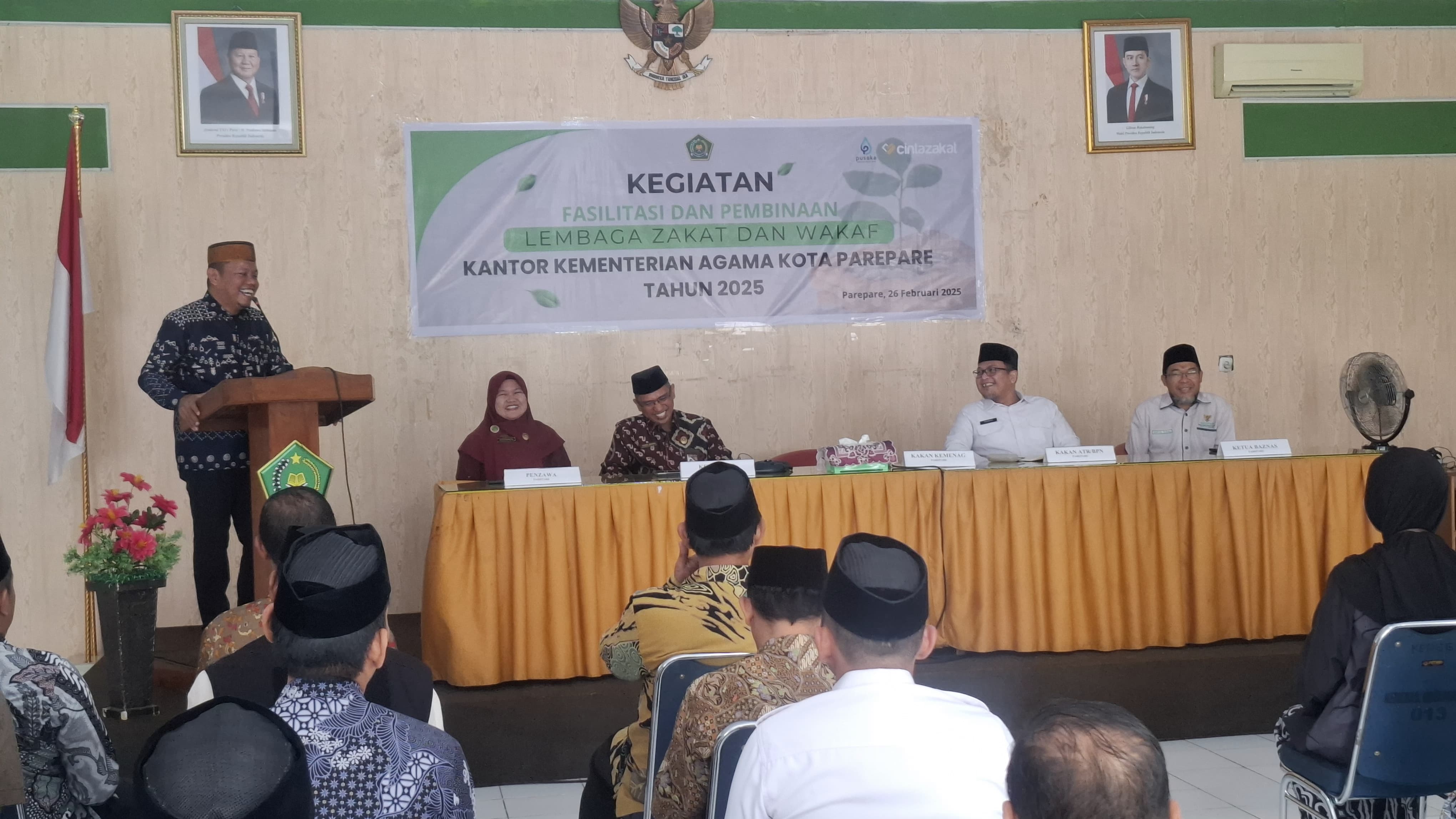 Sambutan Kepala Kantor pada kegiatan Pembinaan Lembaga Zakat dan Wakaf