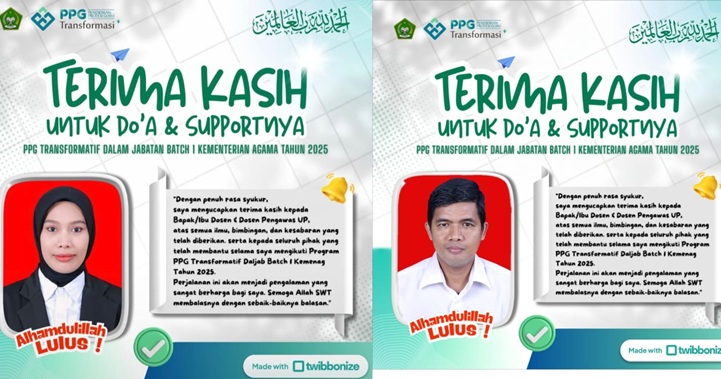 Sukses! Guru MTsN 2 Sidrap Lulus Program PPG Dalam Jabatan.