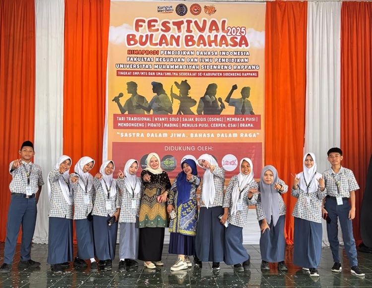 Sastra dan Semangat! MAN Sidrap Berpartisipasi di Festival Bulan Bahasa 2025