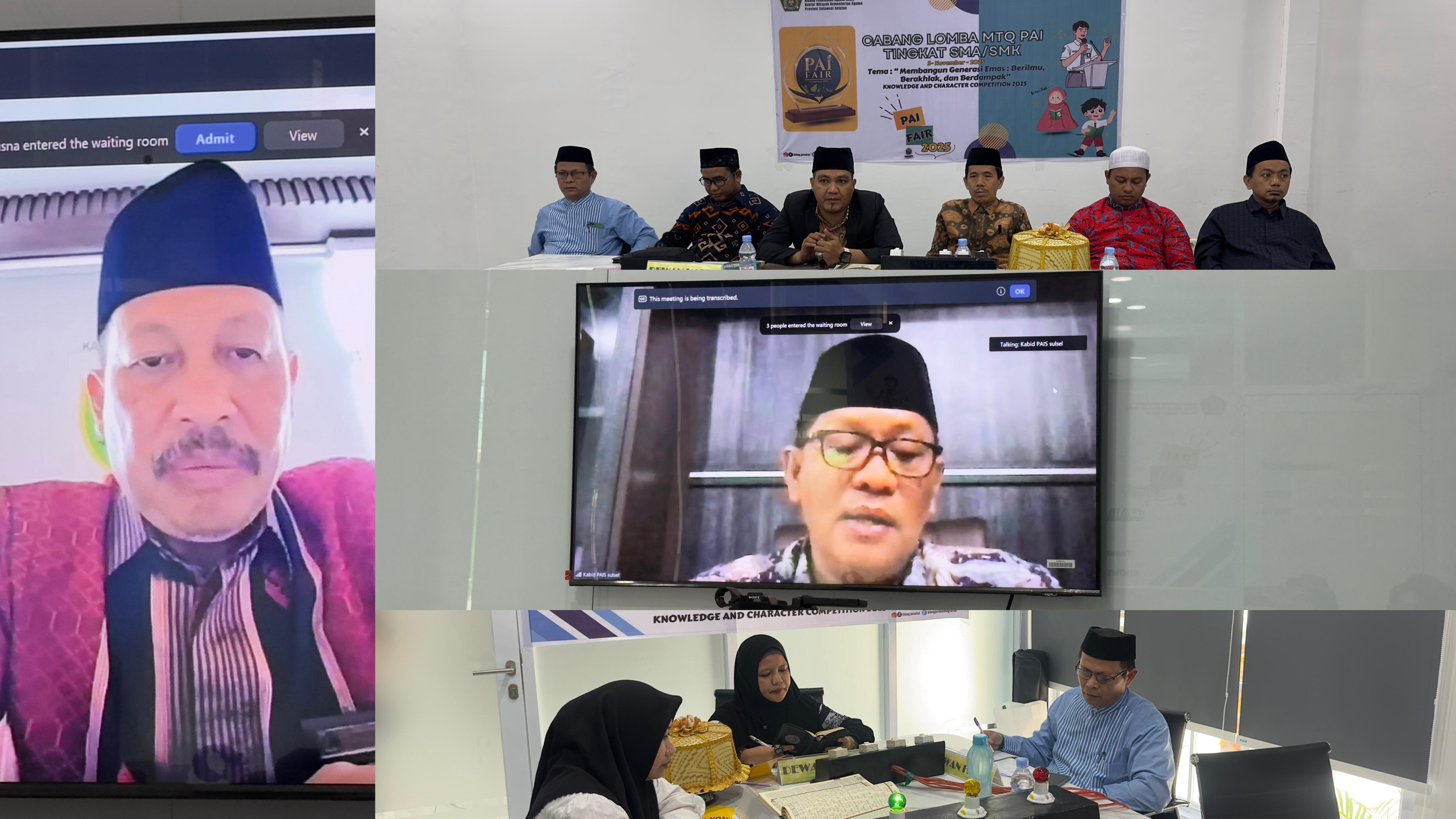 Pembukaan lomba MTQ dan Pidato PAI