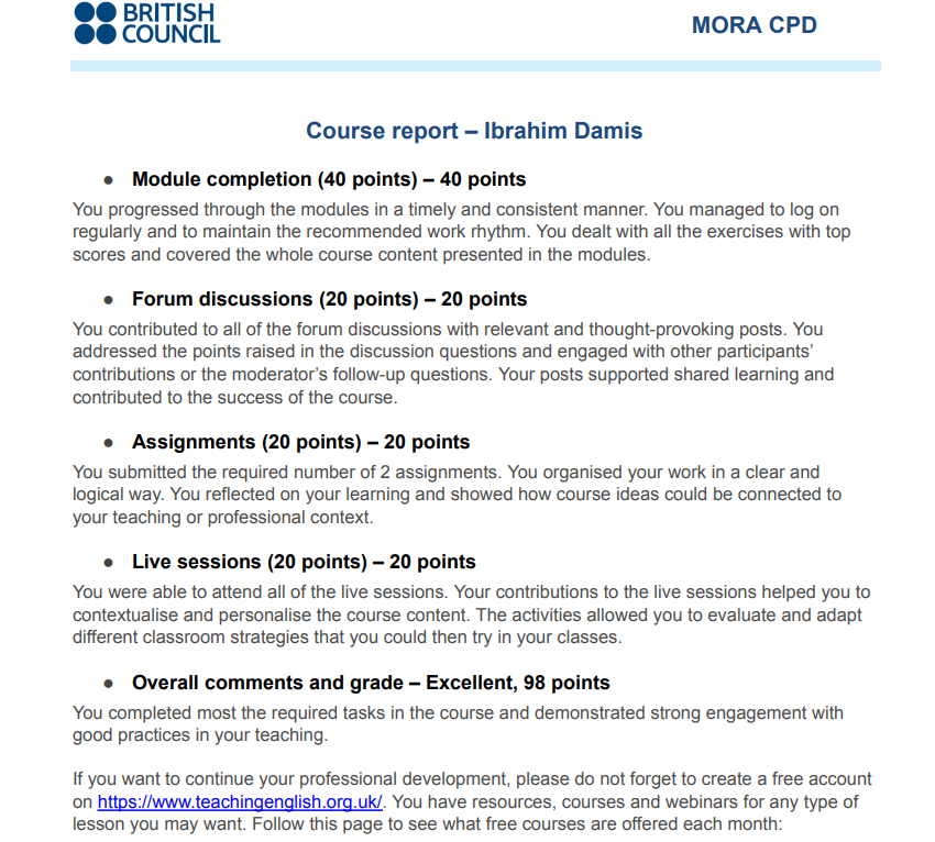 Dua Guru MA Al Badar Parepare Raih Predikat “Excellent” dalam Program PKB Kemenag–British Council