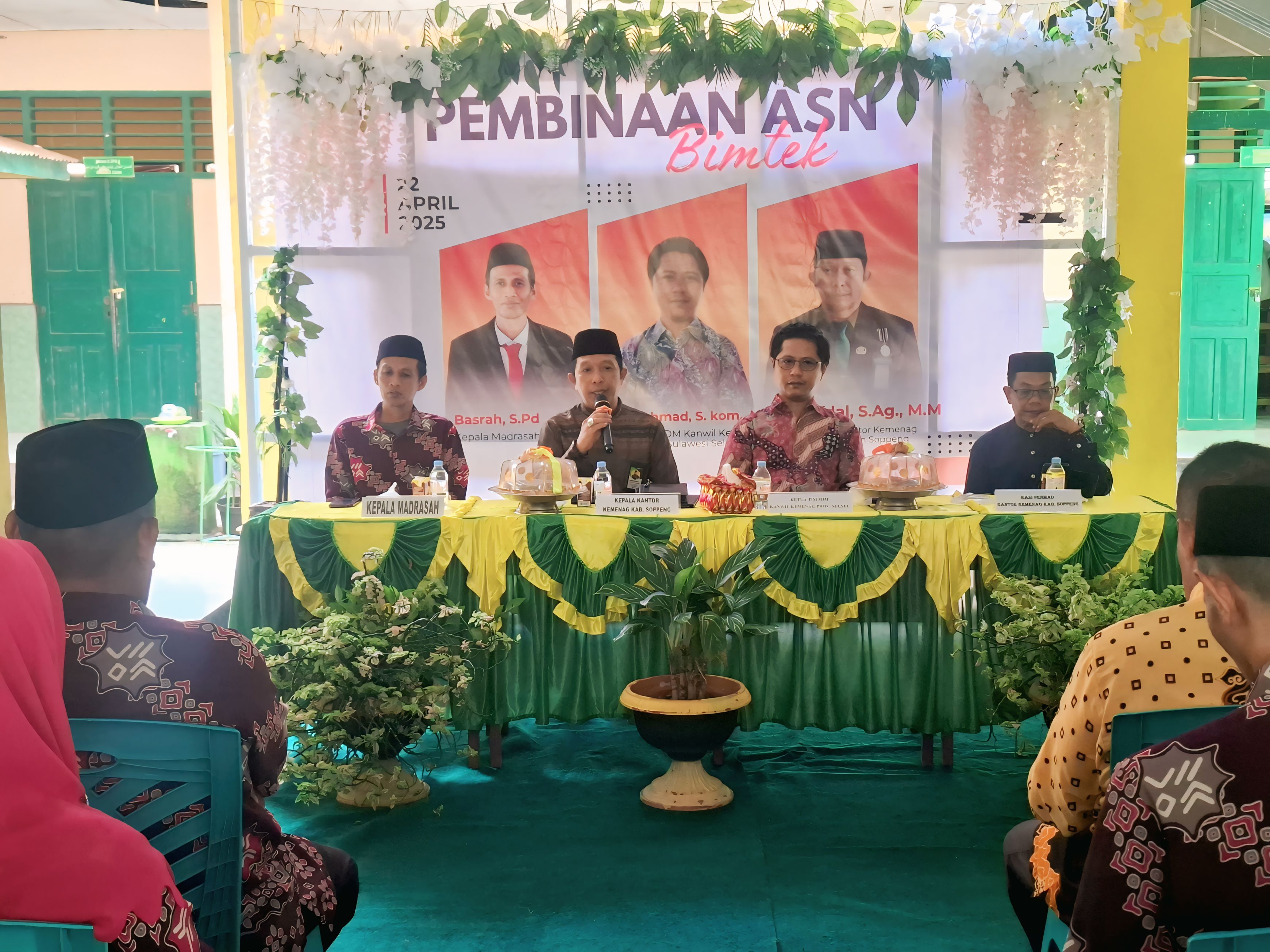Sambutan Kepala Kantor dalam Pembinaan ASN di MAN 2 Soppeng