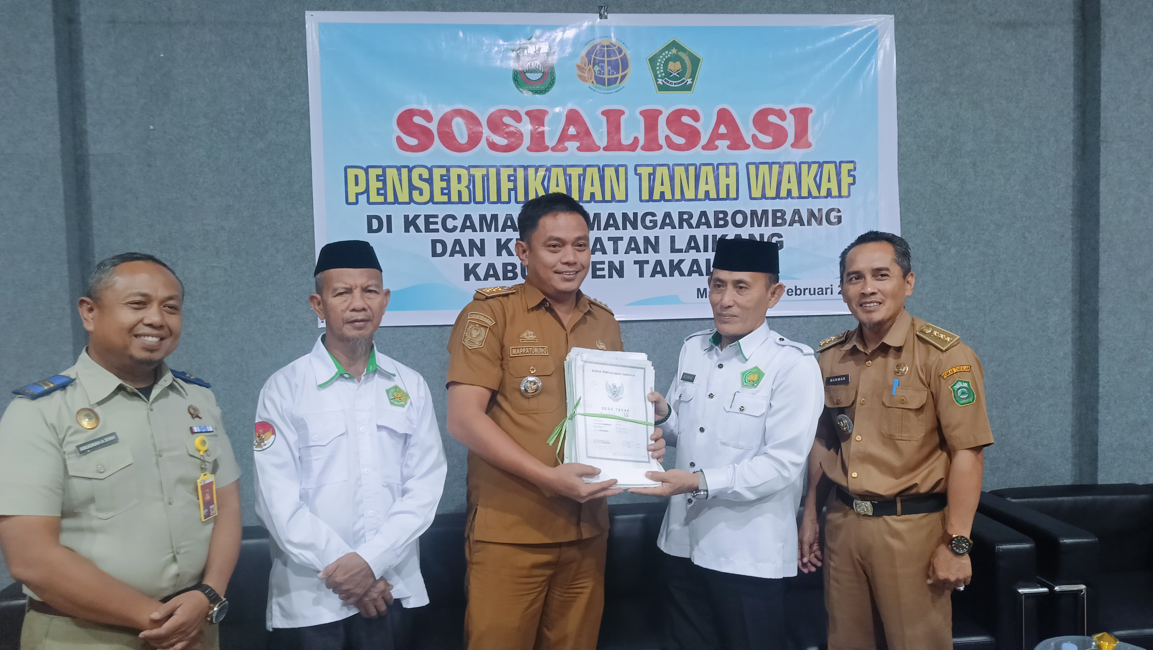 Saat sosialisasi di Kec. Mangarabombang
