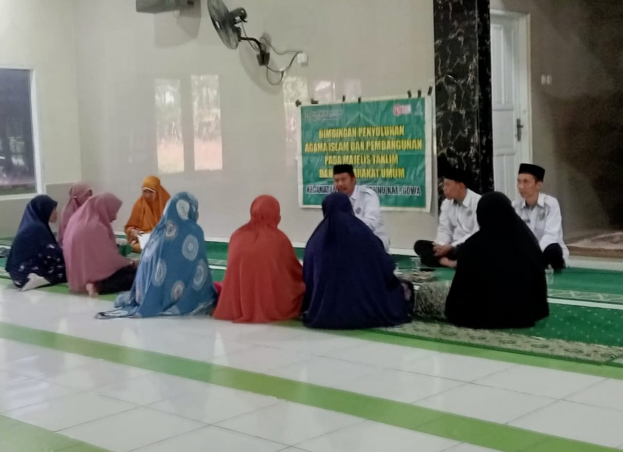 Suasana penyuluhan di masjid