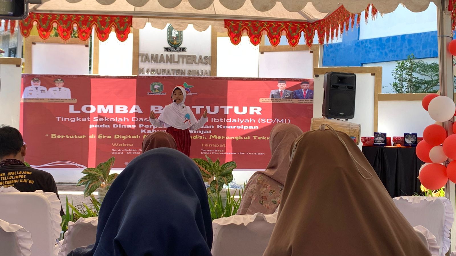 Syakirah Zailah Zalfah berpartisipasi dalam Lomba Bertutur