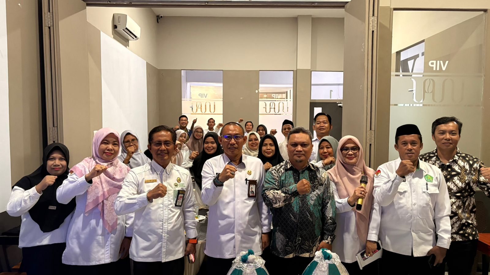 Kakankemenag Maros di foum MGMP MA Kabupaten Maros (foto: Vicha)