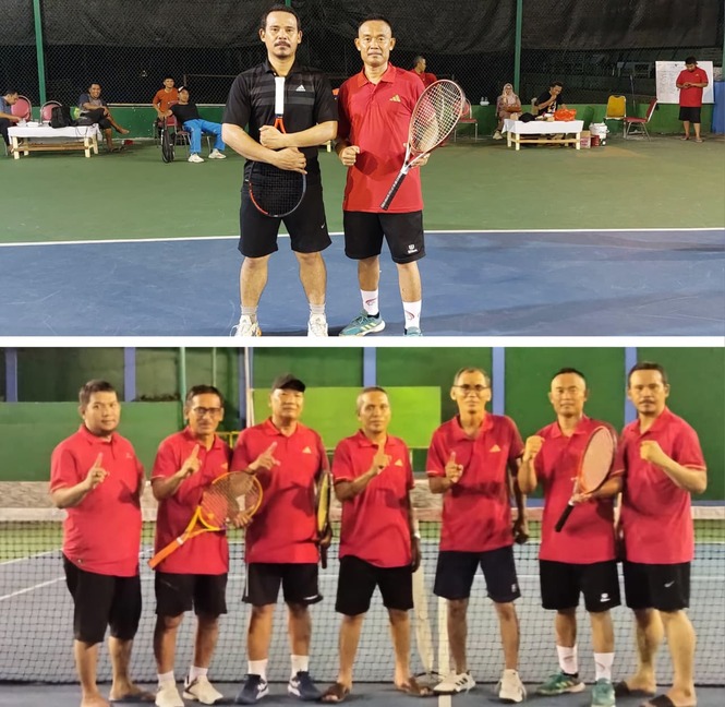 Guru MAN 2 Kota Parepare Antarkan PGRI Bacukiki Barat Juara 1 Tennis Lapangan
