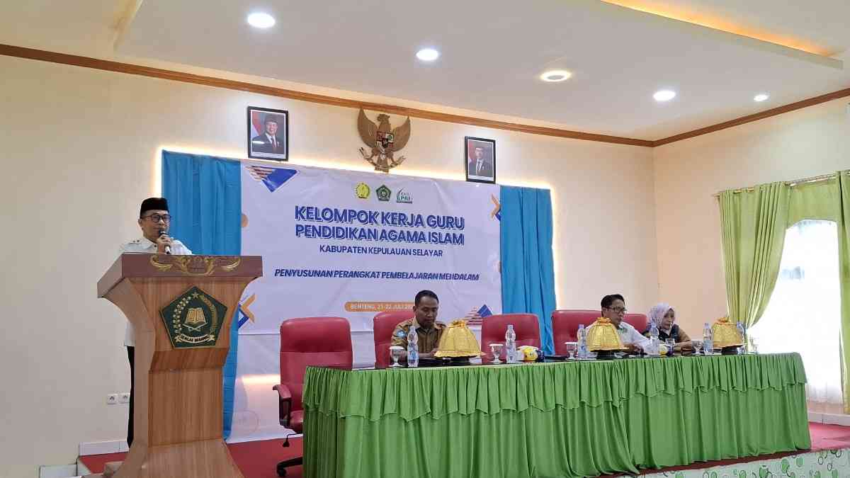 Kakan Kemenag Selayar Apresiasi Pelaksanaan KKG PAI