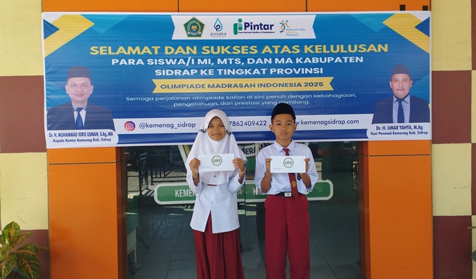 Siswa MIN Sidrap Lolos Final OMI 2025 Tingkat Provinsi