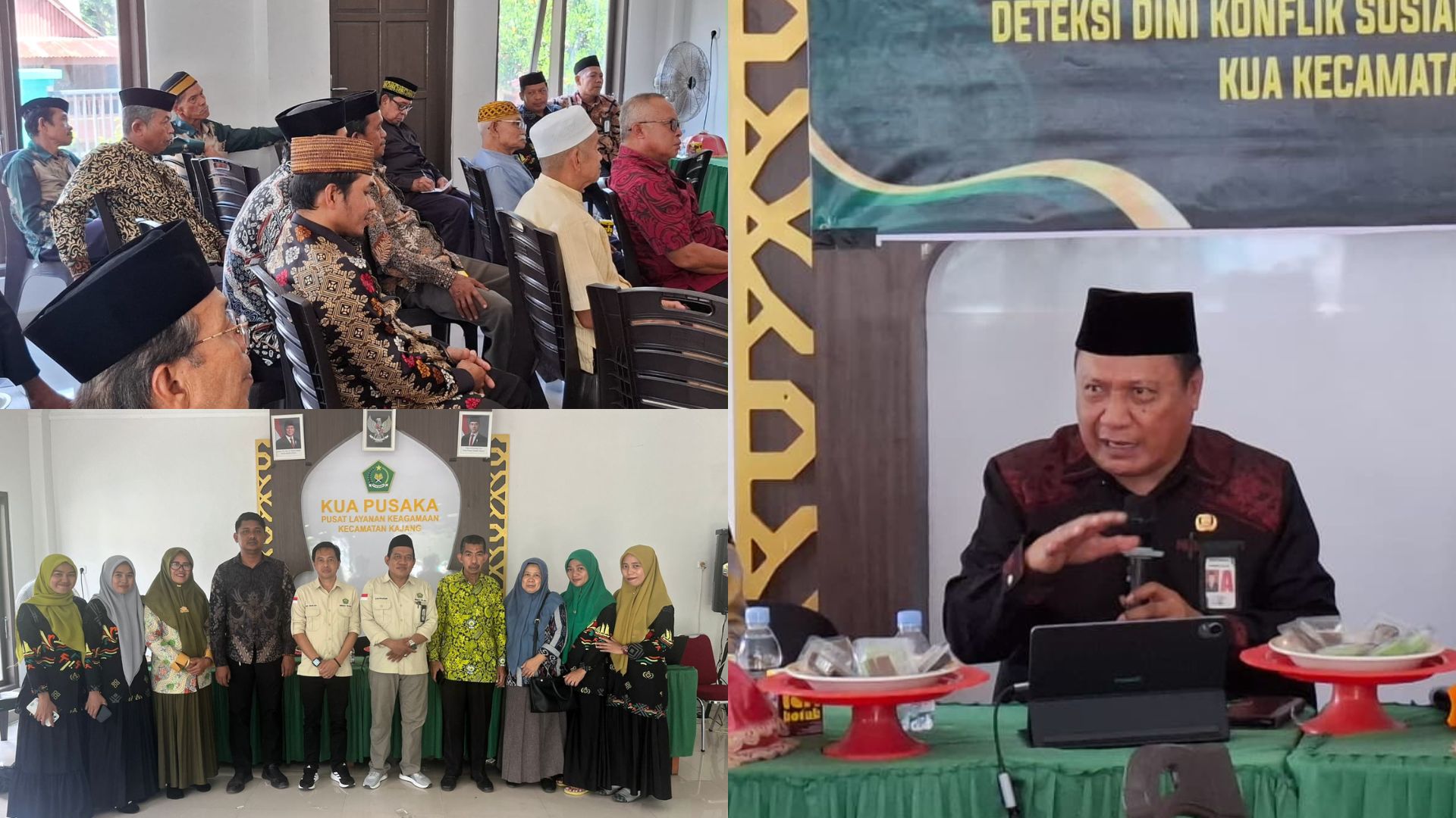 Suasana Pelaksanaan Early Warning System di KUA Kajang