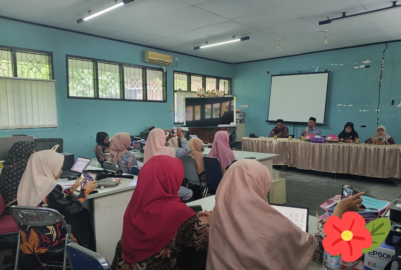 MTsN 1 Sidrap Gelar Rakor Implementasi Aplikasi Pemetaan Kompetensi Siswa.