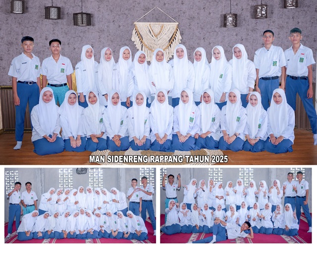 Momen Bersejarah: Foto Angkatan Kelas XII MAN Sidenreng Rappang Tahun Ajaran 2024/2025 Bersama Wali Kelas