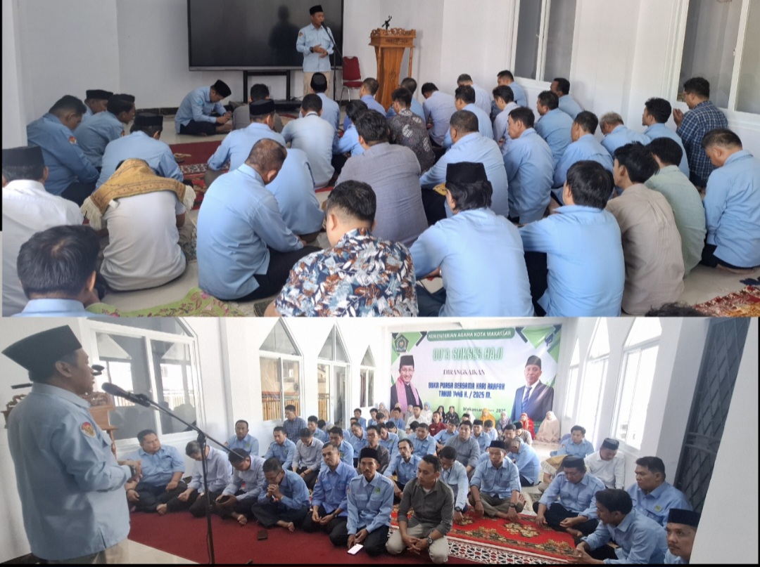 Kakankemenag Kota Makassar H.Irman saat meberikan arahan