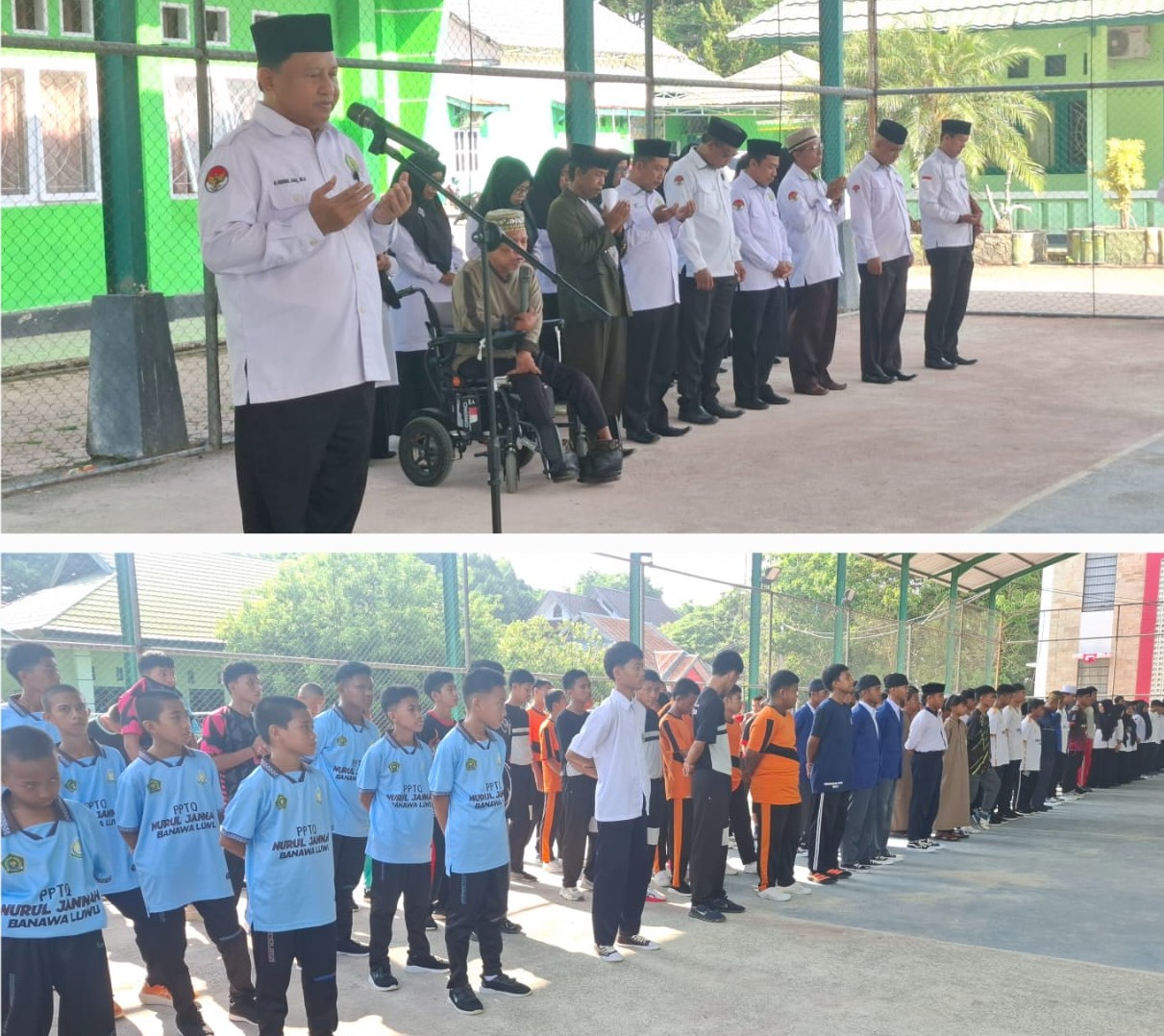 Drs. H. Nurul Haq, MH Membuka Secara Resmi Kegiatan Porseni Hari santri
