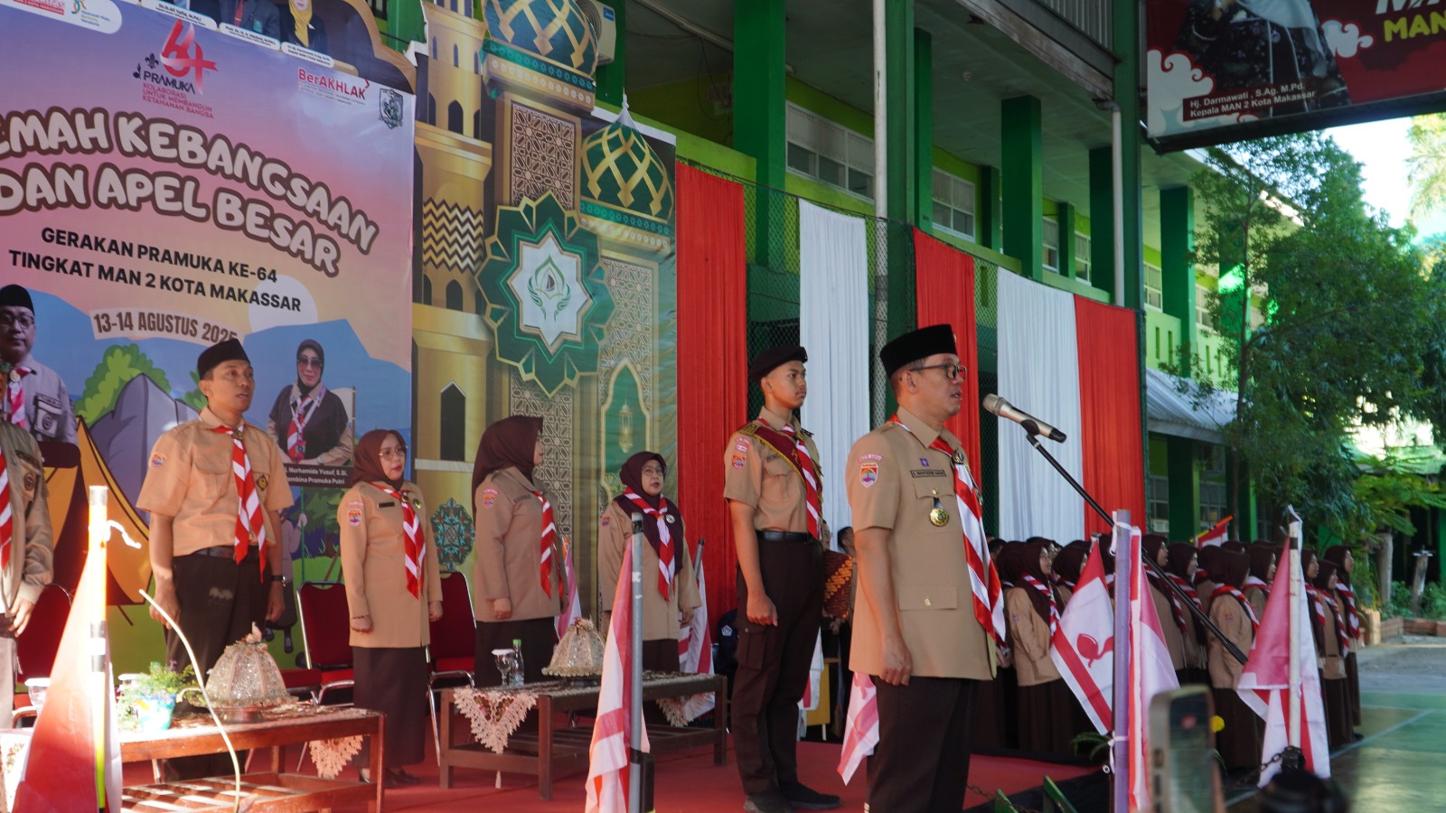 Peringati Hari Pramuka, MAN 2 Kota Makassar Gelar Upacara dan Lomba Meriahkan Hari Pramuka