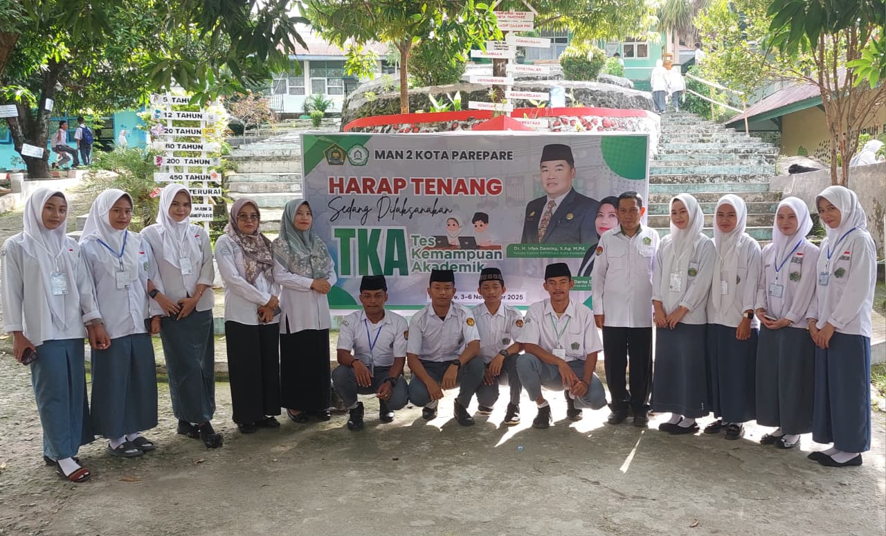Hari Pertama TKA Siswa Kelas XII MAN 2 Kota Parepare