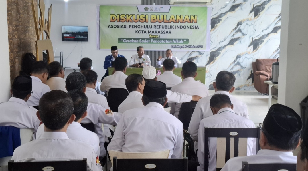 Diskusi Bulanan Asosiasi Penghulu Republik Indonesia (APRI) Kota Makassar
