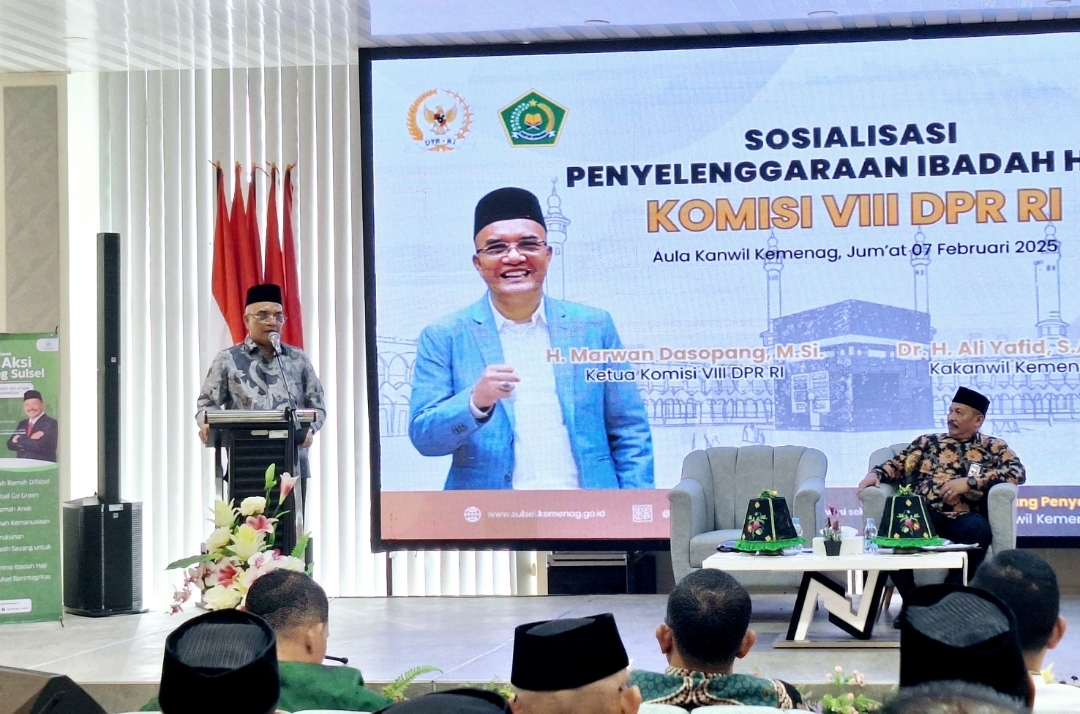 Ketua Komisi VIII DPR RI Beri Arahan pada Sosialisasi Penyelenggaraan Ibadah Haji