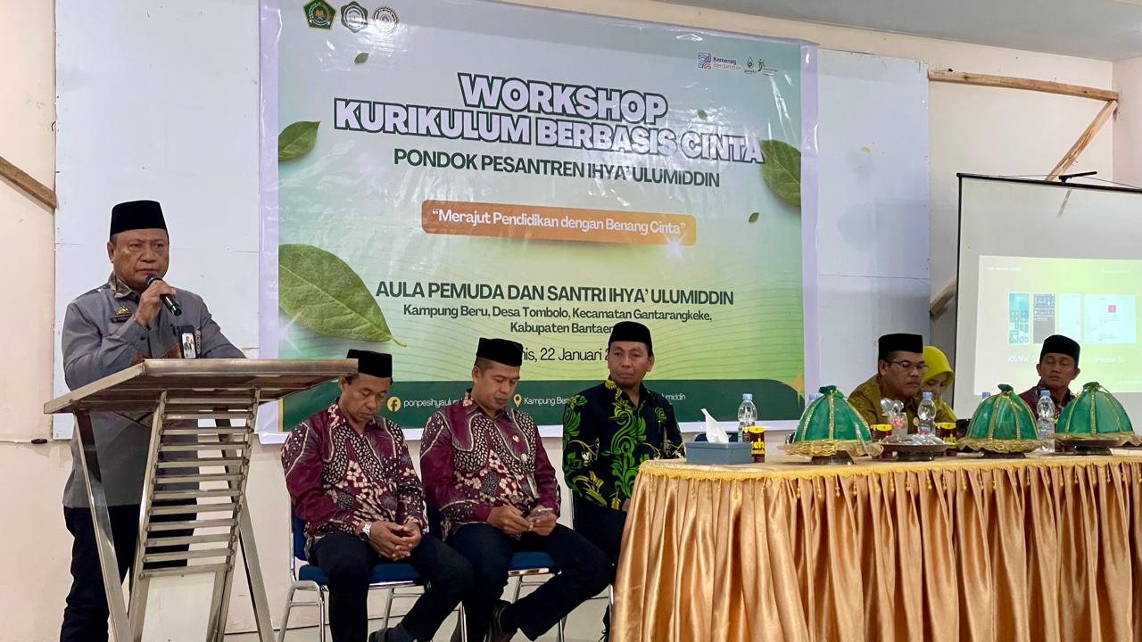 H. Misbah Buka Workshop KBC di Ihya Ulumiddin pada Kamis, 22 Januari 2026 (Foto: Humas Kemenag Bantaeng)