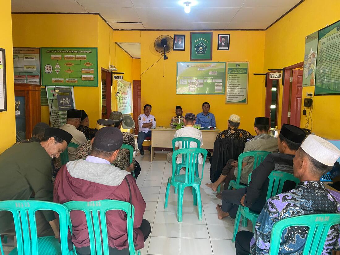 Imam Desa Dua Boccoe Satukan Langkah Lewat Rakor KUA
