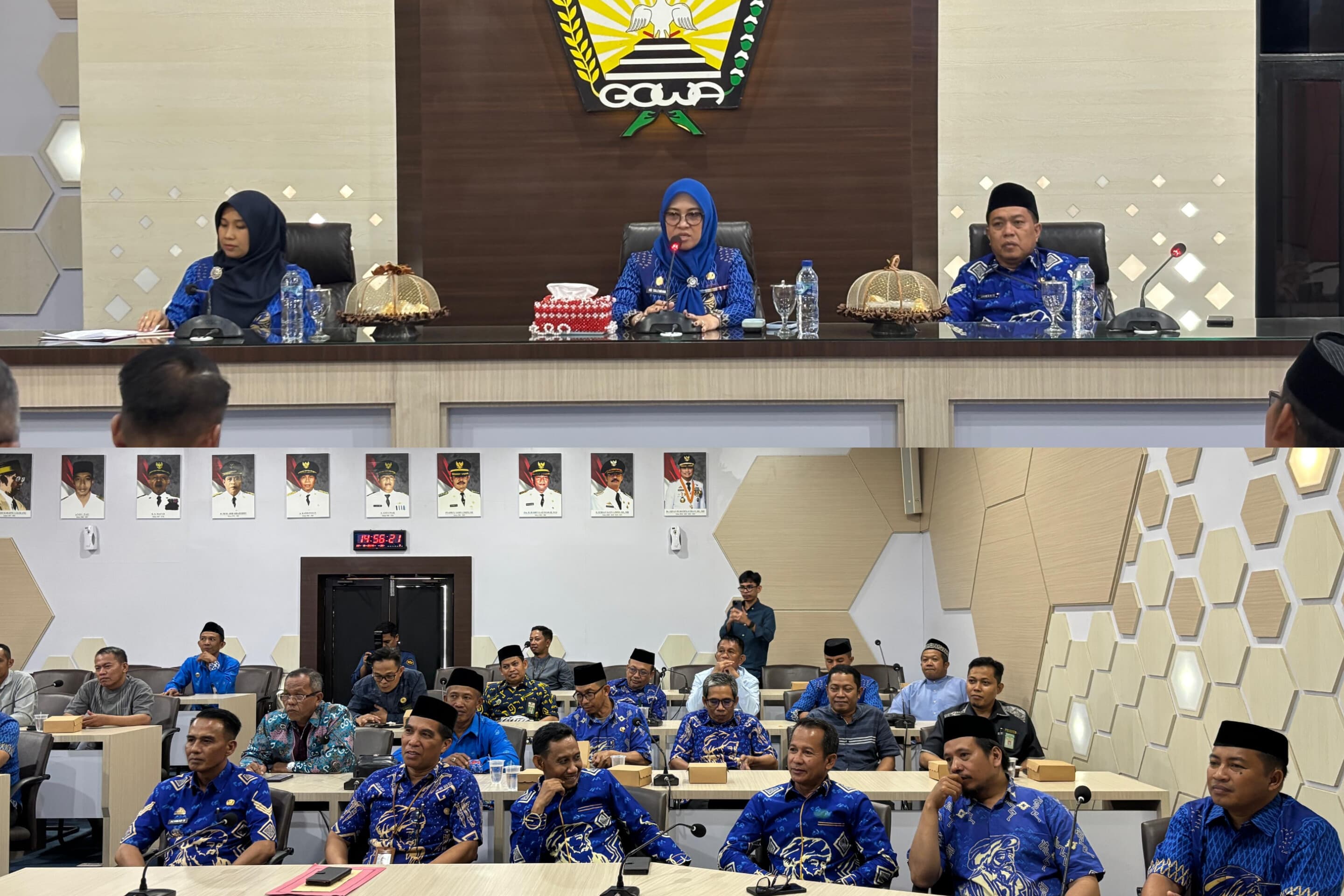 Rapat koordinasi di aula Pemda