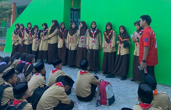 Semarak! Latihan Perdana Pramuka MTsN 2 Sidrap