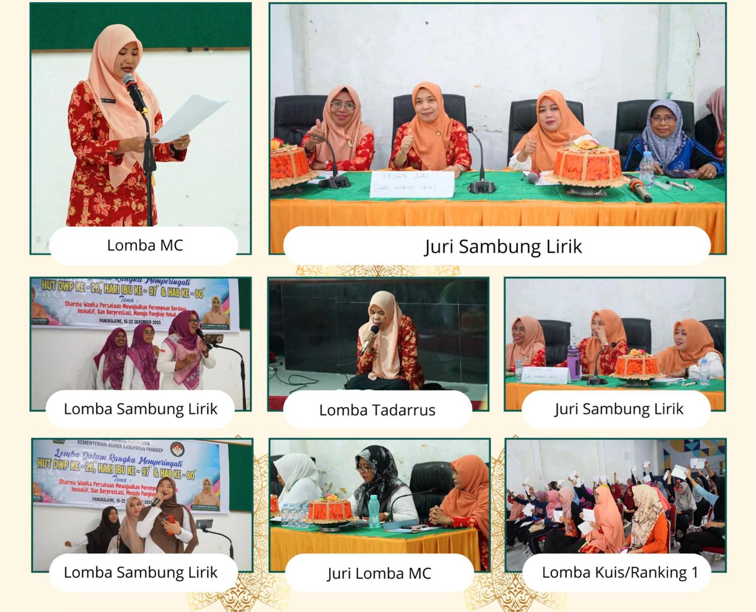 DWP Kemenag Pangkep Meriahkan Tiga Momentum Spesial dengan Berbagai Lomba