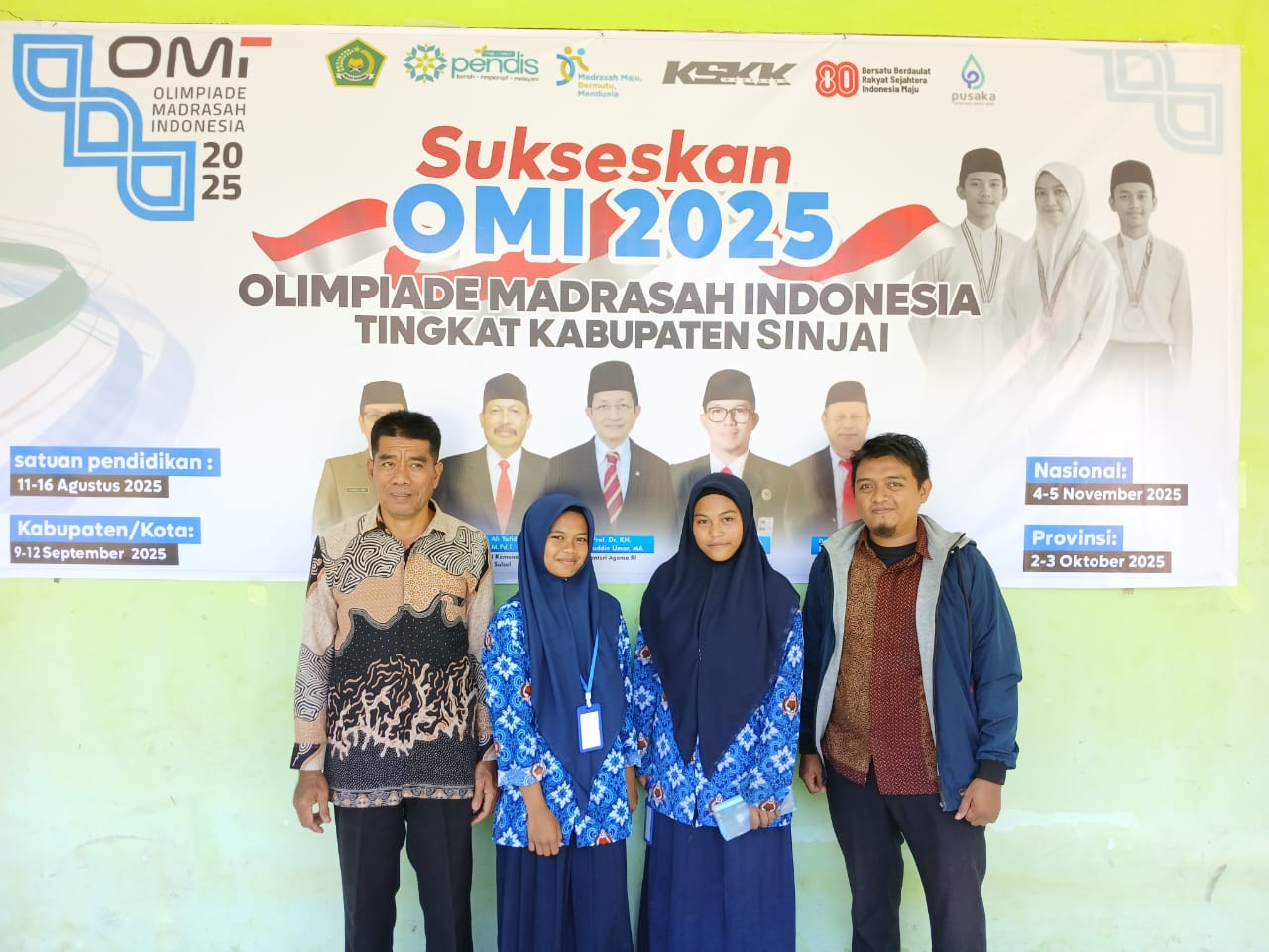 MTsN 1 Sinjai Utus Enam Peserta Didik Terbaik di Olimpiade Madrasah Indonesia 2025
