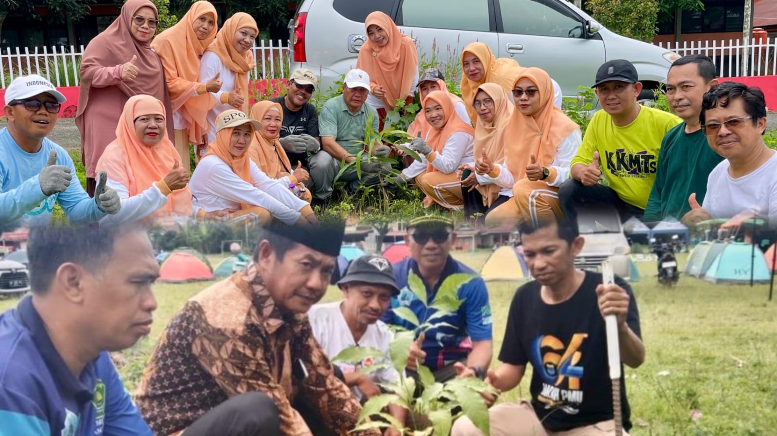 Rawat Bumi Lewat Ekoteologi, Kemenag Bantaeng-Camat Gantarangkeke Tanam 25 Pohon