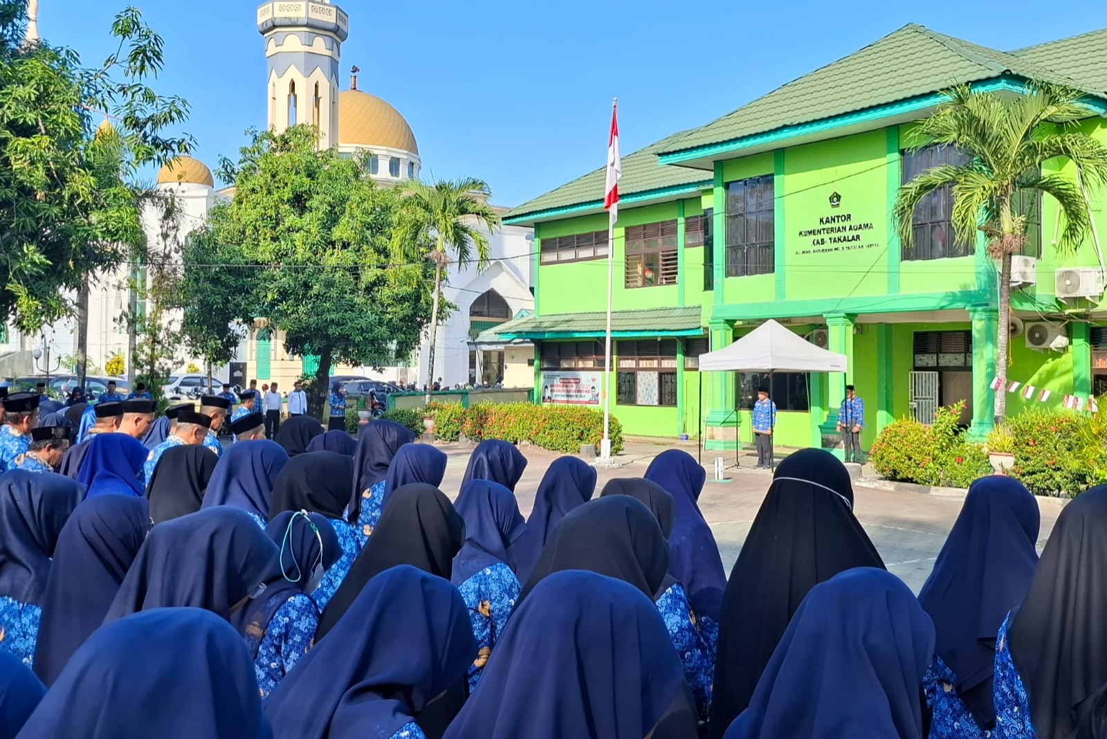 Suasana upacara hari kesadaran nasional