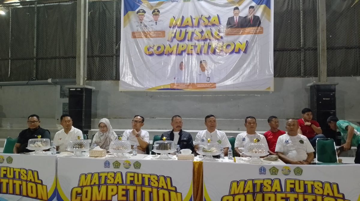 Suasana malam pembukaan Matsa Futsal Competition