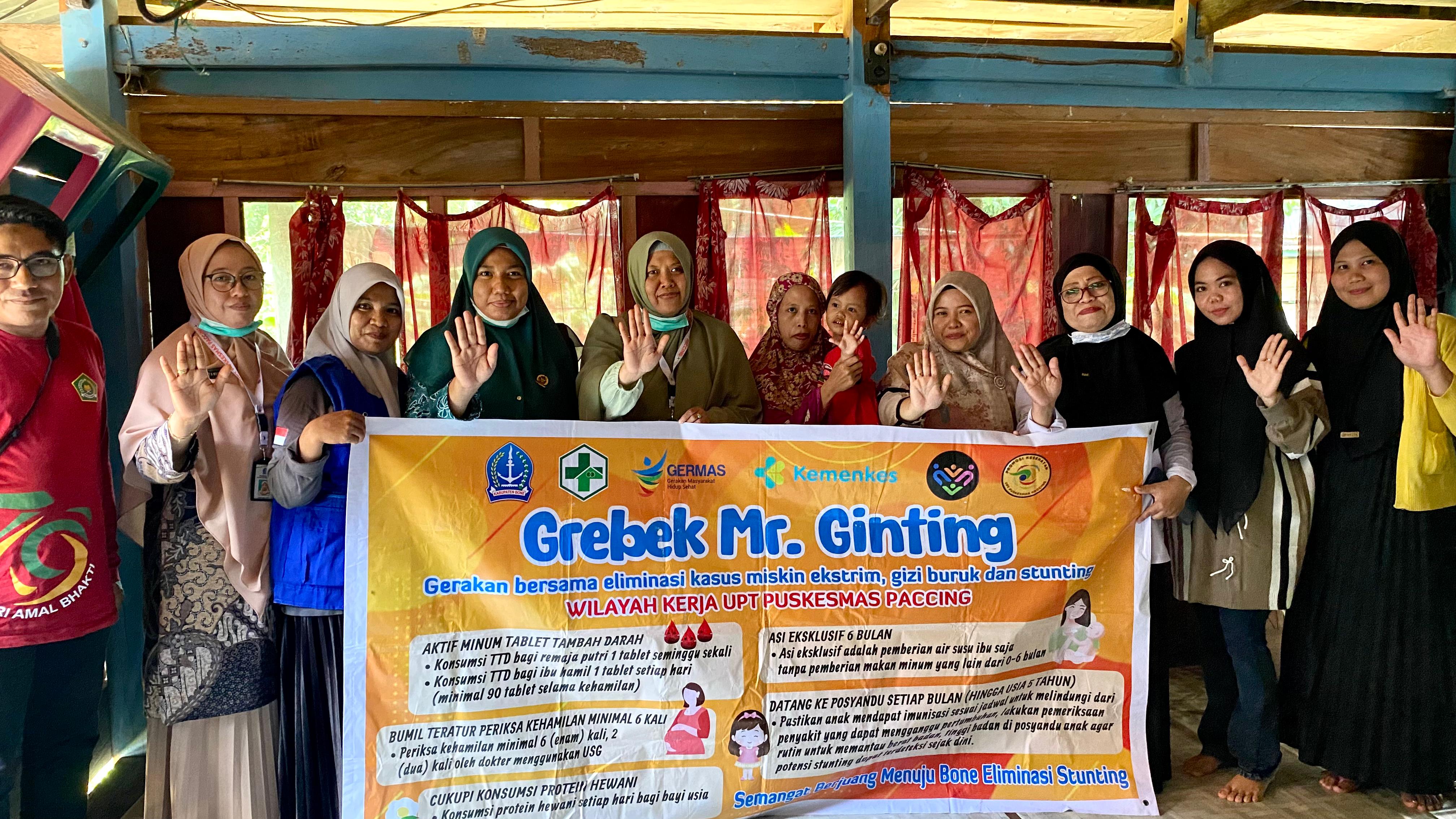 grebek mr. ginting kolaborasi KUA Awangpone dan Puskesmas Paccing