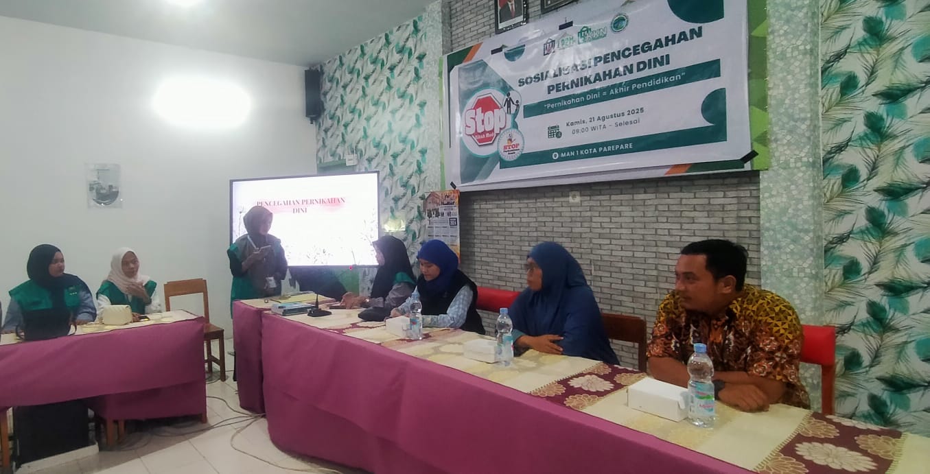 Sosialisasikan Pencegahan Pernikahan Dini di MAN 1 Kota Parepare