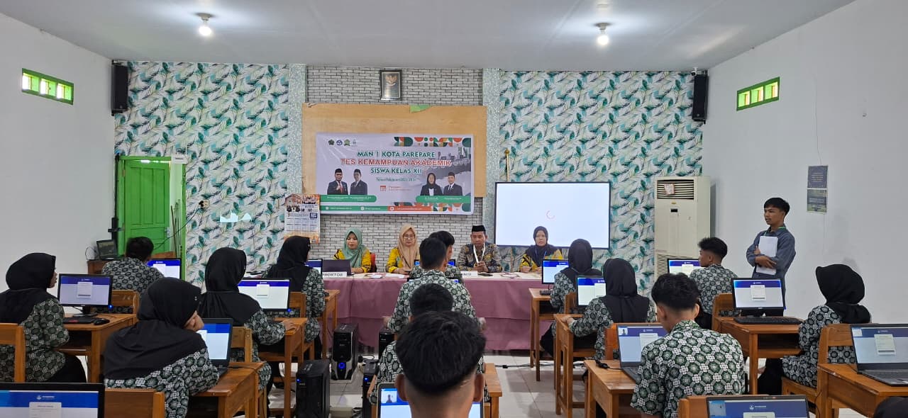 Pelaksanaan TKA Hari Pertama di MAN 1 Kota Parepare