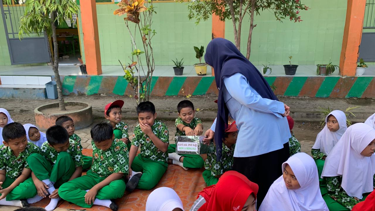Pembiasaan infaq di MIN 2 Sinjai