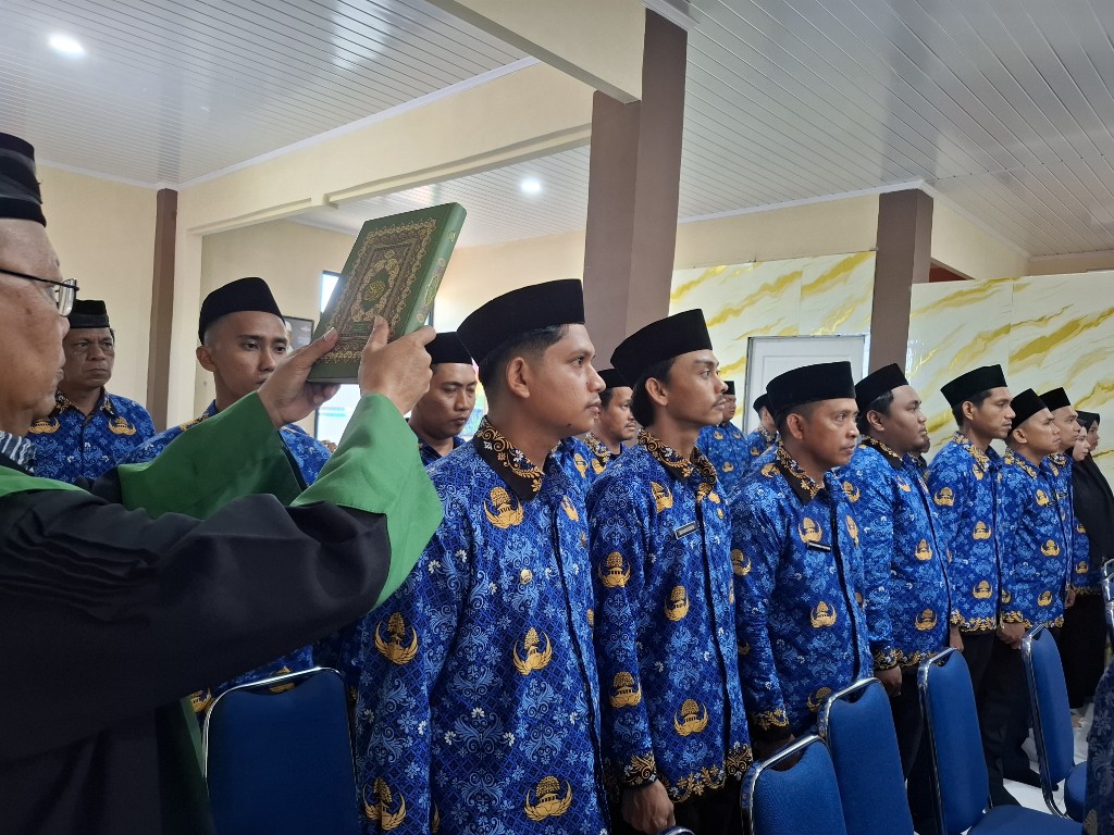 24 PPPK Kemenag Maros Tahap II Non Optimalisasi resmi dilantik.