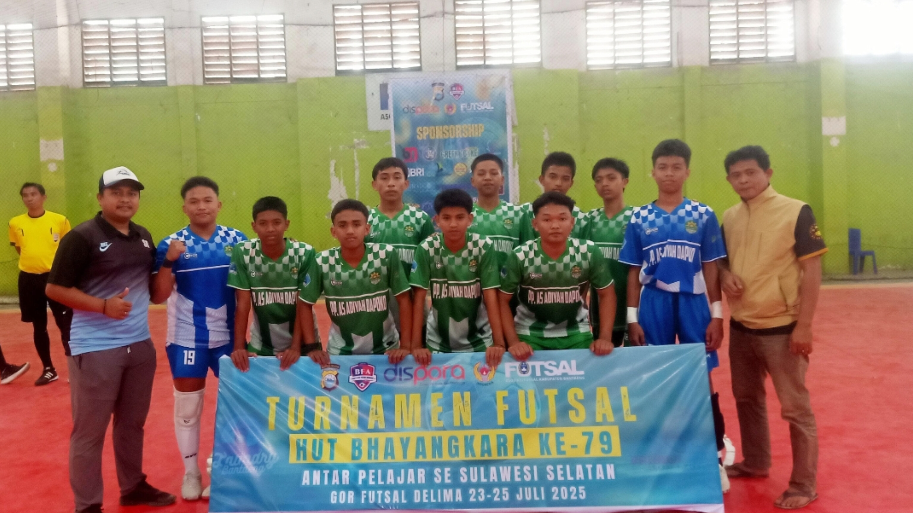 Santri MA As’adiyah Dapoko Tembus 8 Besar Turnamen Futsal HUT ke-79 Bhayangkara pada Kamis, 24 Juli 2025 (Foto: Humas Ponpes As'adiyah Dapoko)