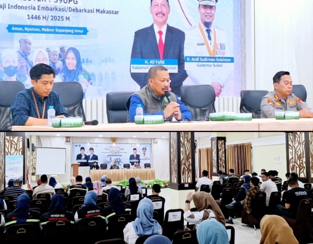 PPIH Embarkasi Makassar Gelar Rapat Evaluasi, Ali Yafid Apresiasi Kinerja Petugas