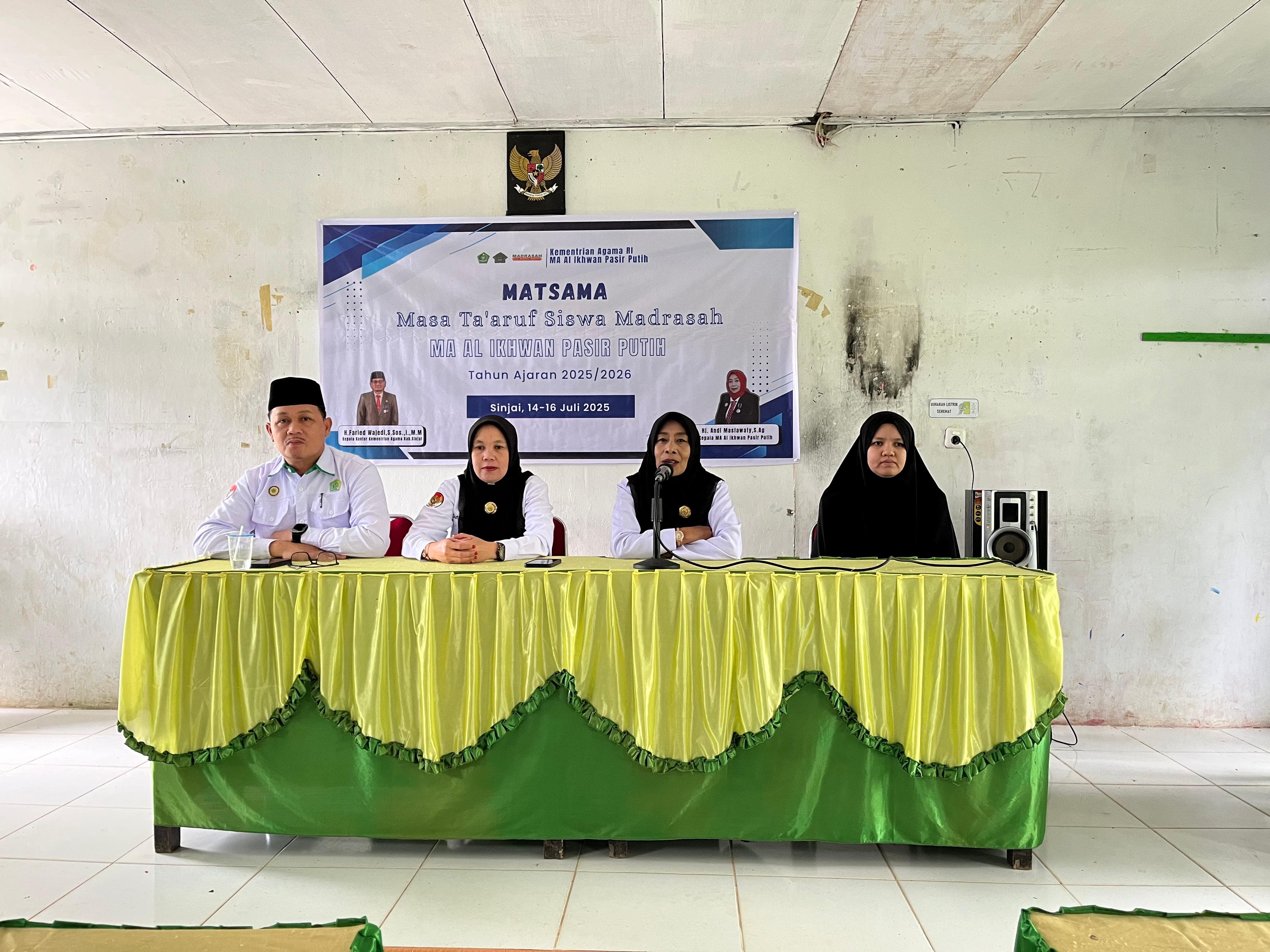Pelaksanaan MATSAMA di MA Al Ikhwan Pasir Putih: Wujudkan Siswa Berakhlak dan Berprestasi